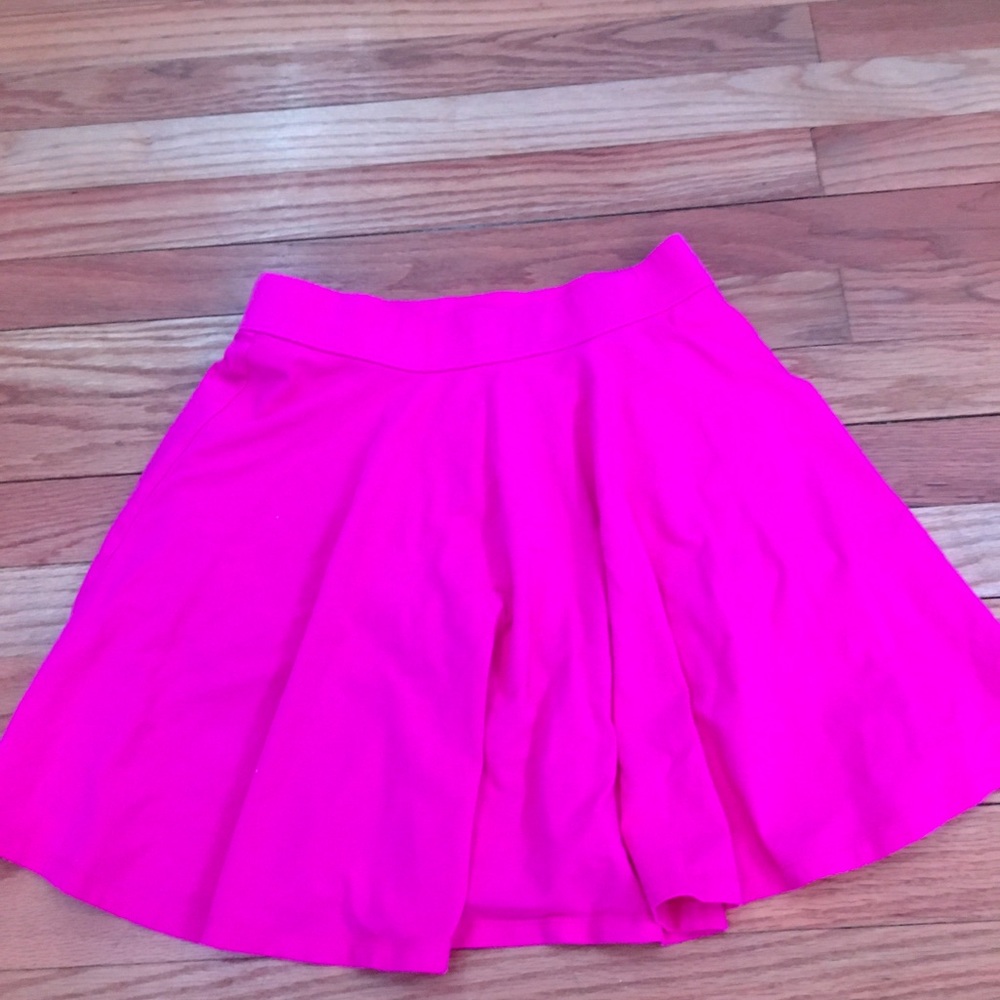 hot pink skirt